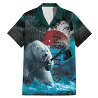 Greenlandic Polar Bear Warrior Family Matching Mermaid Dress and Hawaiian Shirt Nordic and Runes Style - Wonder Print Shop
