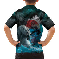 Greenlandic Polar Bear Warrior Hawaiian Shirt Nordic and Runes Style - Wonder Print Shop