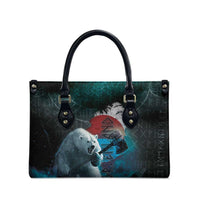 Greenlandic Polar Bear Warrior Leather Bag Nordic and Runes Style - Wonder Print Shop