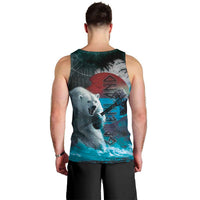 Greenlandic Polar Bear Warrior Men Tank Top Nordic and Runes Style - Wonder Print Shop