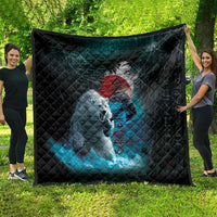 Greenlandic Polar Bear Warrior Quilt Nordic and Runes Style - Wonder Print Shop