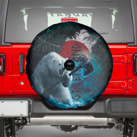 Greenlandic Polar Bear Warrior Spare Tire Cover Nordic and Runes Style - Wonder Print Shop