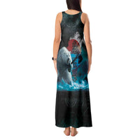 Greenlandic Polar Bear Warrior Tank Maxi Dress Nordic and Runes Style - Wonder Print Shop