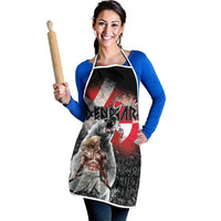 Greenlandic and Danish Together Apron Viking Warrior with Polar Bear Roar - Wonder Print Shop