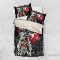 Greenlandic and Danish Together Bedding Set Viking Warrior with Polar Bear Roar - Wonder Print Shop