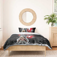 Greenlandic and Danish Together Bedding Set Viking Warrior with Polar Bear Roar - Wonder Print Shop