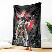 Greenlandic and Danish Together Blanket Viking Warrior with Polar Bear Roar - Wonder Print Shop