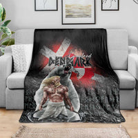 Greenlandic and Danish Together Blanket Viking Warrior with Polar Bear Roar - Wonder Print Shop