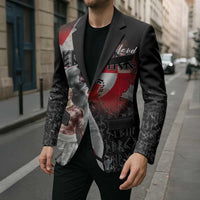 Greenlandic and Danish Together Blazer Viking Warrior with Polar Bear Roar - Wonder Print Shop
