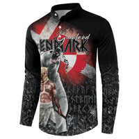 Greenlandic and Danish Together Button Sweatshirt Viking Warrior with Polar Bear Roar - Wonder Print Shop