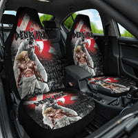 Greenlandic and Danish Together Car Seat Cover Viking Warrior with Polar Bear Roar - Wonder Print Shop