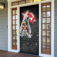 Greenlandic and Danish Together Door Cover Viking Warrior with Polar Bear Roar - Wonder Print Shop