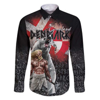 Greenlandic and Danish Together Family Matching Puletasi and Hawaiian Shirt Viking Warrior with Polar Bear Roar - Wonder Print Shop