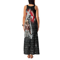 Greenlandic and Danish Together Family Matching Tank Maxi Dress and Hawaiian Shirt Viking Warrior with Polar Bear Roar - Wonder Print Shop