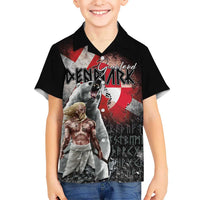 Greenlandic and Danish Together Hawaiian Shirt Viking Warrior with Polar Bear Roar - Wonder Print Shop