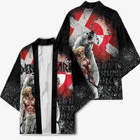 Greenlandic and Danish Together Kimono Viking Warrior with Polar Bear Roar - Wonder Print Shop