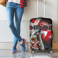 Greenlandic and Danish Together Luggage Cover Viking Warrior with Polar Bear Roar - Wonder Print Shop
