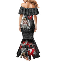 Greenlandic and Danish Together Mermaid Dress Viking Warrior with Polar Bear Roar - Wonder Print Shop