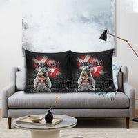Greenlandic and Danish Together Pillow Cover Viking Warrior with Polar Bear Roar - Wonder Print Shop