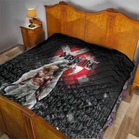 Greenlandic and Danish Together Quilt Viking Warrior with Polar Bear Roar - Wonder Print Shop