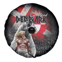 Greenlandic and Danish Together Spare Tire Cover Viking Warrior with Polar Bear Roar - Wonder Print Shop