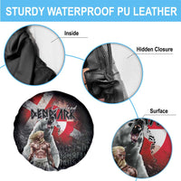 Greenlandic and Danish Together Spare Tire Cover Viking Warrior with Polar Bear Roar - Wonder Print Shop
