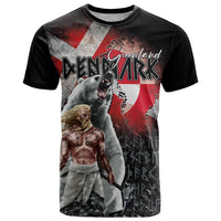 Greenlandic and Danish Together T Shirt Viking Warrior with Polar Bear Roar - Wonder Print Shop