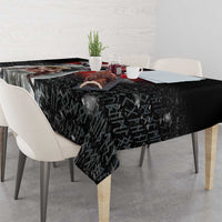 Greenlandic and Danish Together Tablecloth Viking Warrior with Polar Bear Roar - Wonder Print Shop