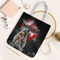 Greenlandic and Danish Together Tote Bag Viking Warrior with Polar Bear Roar - Wonder Print Shop