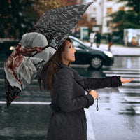 Greenlandic and Danish Together Umbrella Viking Warrior with Polar Bear Roar - Wonder Print Shop