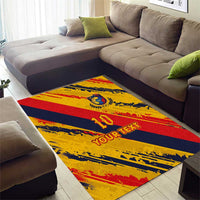 Custom Ecuador Football Area Rug La Tricolor-100th Anniversary - Wonder Print Shop