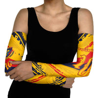 Custom Ecuador Football Arm Sleeves La Tricolor-100th Anniversary - Wonder Print Shop