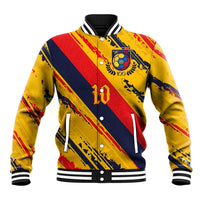 Custom Ecuador Football Baseball Jacket La Tricolor-100th Anniversary - Wonder Print Shop