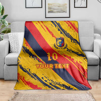 Custom Ecuador Football Blanket La Tricolor-100th Anniversary - Wonder Print Shop