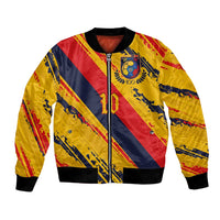 Custom Ecuador Football Bomber Jacket La Tricolor-100th Anniversary - Wonder Print Shop