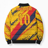 Custom Ecuador Football Bomber Puffer Jacket La Tricolor-100th Anniversary - Wonder Print Shop