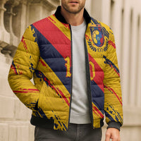 Custom Ecuador Football Bomber Puffer Jacket La Tricolor-100th Anniversary - Wonder Print Shop