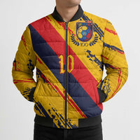 Custom Ecuador Football Bomber Puffer Jacket La Tricolor-100th Anniversary - Wonder Print Shop