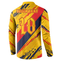 Custom Ecuador Football Button Sweatshirt La Tricolor-100th Anniversary - Wonder Print Shop