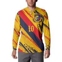 Custom Ecuador Football Button Sweatshirt La Tricolor-100th Anniversary - Wonder Print Shop