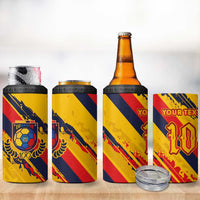 Custom Ecuador Football 4 in 1 Can Cooler Tumbler La Tricolor-100th Anniversary - Wonder Print Shop