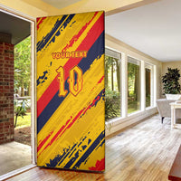 Custom Ecuador Football Door Cover La Tricolor-100th Anniversary - Wonder Print Shop