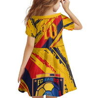 Custom Ecuador Football Family Matching Long Sleeve Bodycon Dress and Hawaiian Shirt La Tricolor-100th Anniversary - Wonder Print Shop