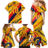 Custom Ecuador Football Family Matching Mermaid Dress and Hawaiian Shirt La Tricolor-100th Anniversary - Wonder Print Shop