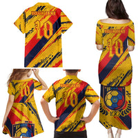 Custom Ecuador Football Family Matching Puletasi and Hawaiian Shirt La Tricolor-100th Anniversary - Wonder Print Shop