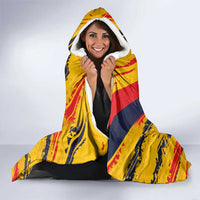 Custom Ecuador Football Hooded Blanket La Tricolor-100th Anniversary - Wonder Print Shop