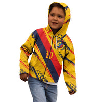 Custom Ecuador Football Kid Hoodie La Tricolor-100th Anniversary - Wonder Print Shop