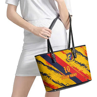 Custom Ecuador Football Leather Tote Bag La Tricolor-100th Anniversary - Wonder Print Shop
