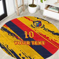 Custom Ecuador Football Round Carpet La Tricolor-100th Anniversary - Wonder Print Shop