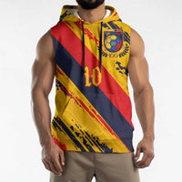 Custom Ecuador Football Sleeveless Hoodie La Tricolor-100th Anniversary - Wonder Print Shop